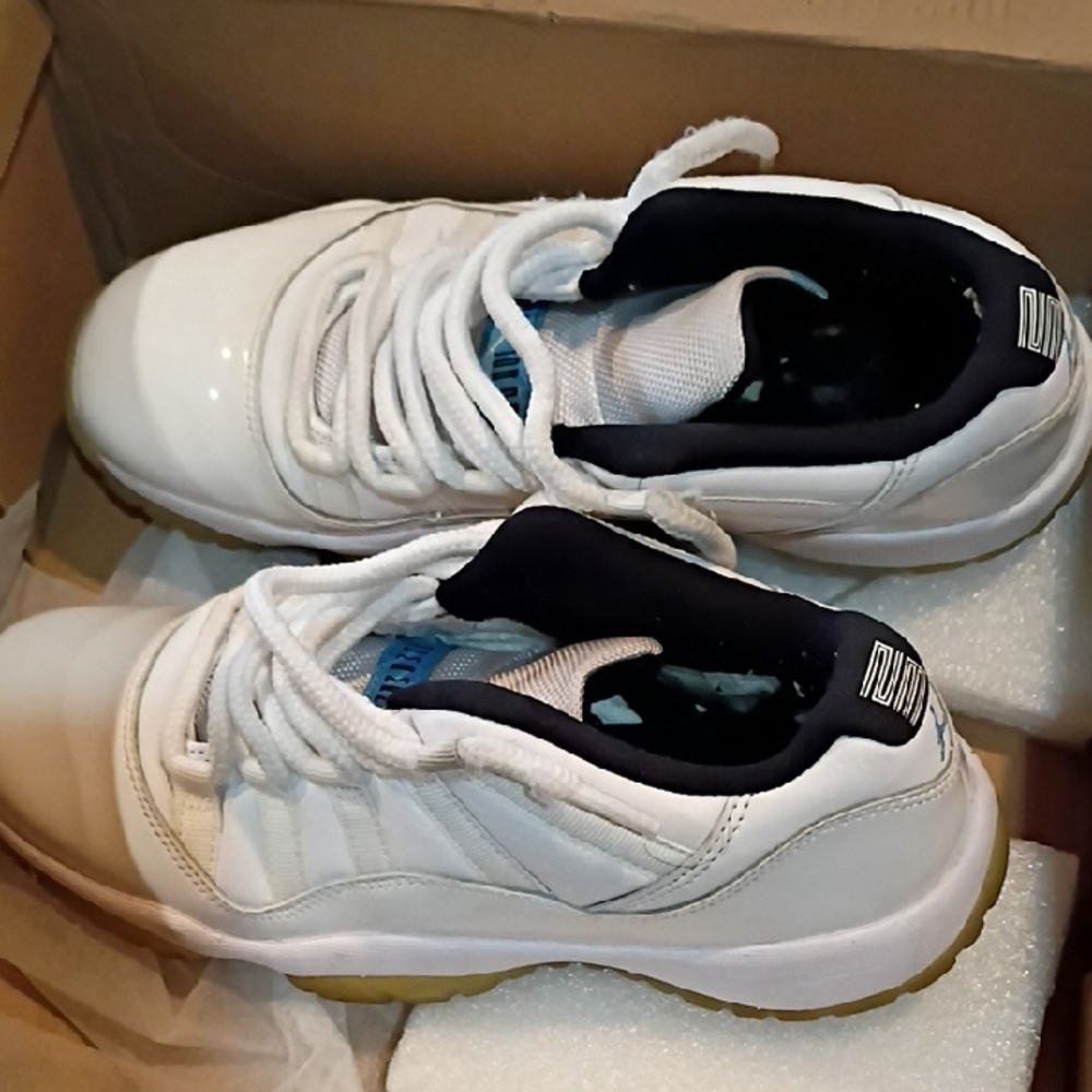 Jordan White and Black Athletic Shoes
